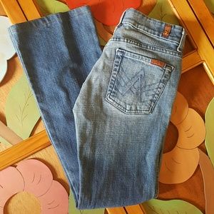 7 For All Mankind A Pocket Flared Jeans Size 27